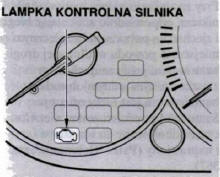 Lampka kontrolna silnika 