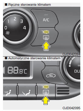 Kia Ceed: Ogrzewanie Tylnej Szyby - Poznawanie Samochodu