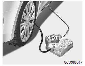 Używanie zestawu naprawczego TireMobilityKit