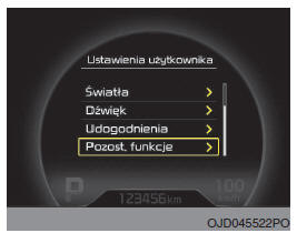 Kia Ceed: Ustawienia Użytkownika - Komputer Podróży - Zestaw Przyrządów I Wskażników (Nadzorowanie) - Poznawanie Samochodu