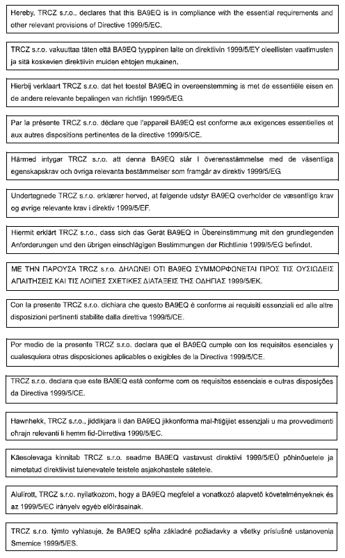 Certyfikaty dotyczące systemu elektronicznego kluczyka